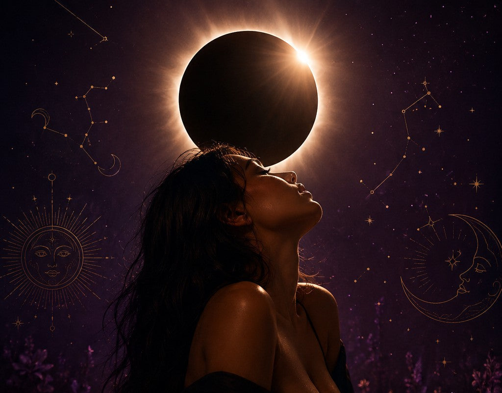 Cuando el Sol y la Luna se encuentran: eclipses, deseo y sexualidad a través de los ancestros 🌑🔥