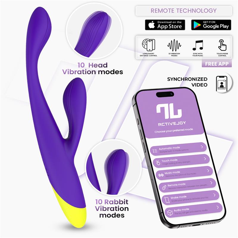 Vibrador Punto G con App ActiveJoy® Púrpura
