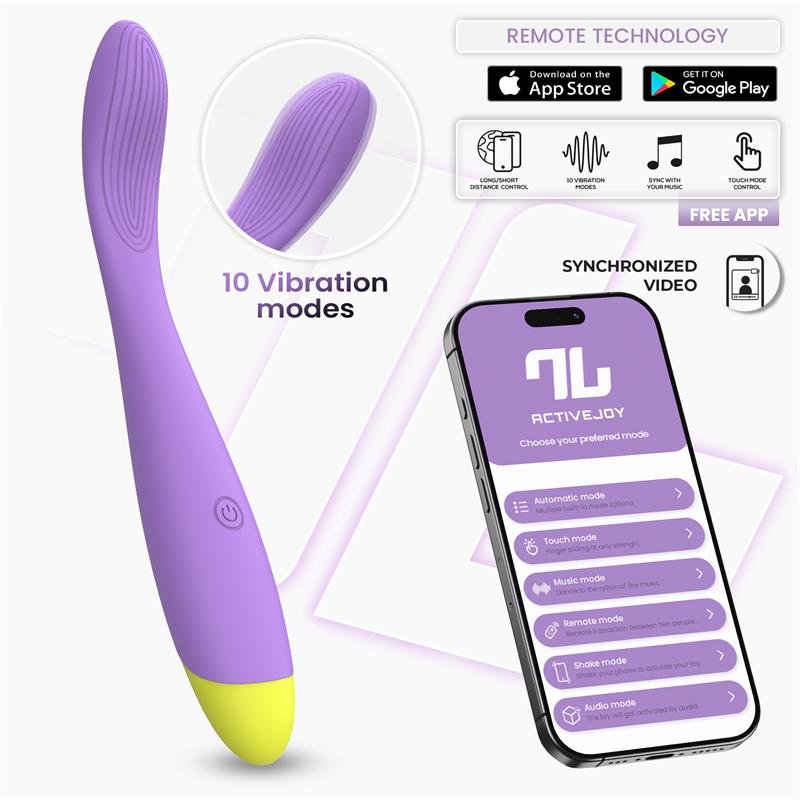 Vibrador Punto G con App ActiveJoy® Púrpura