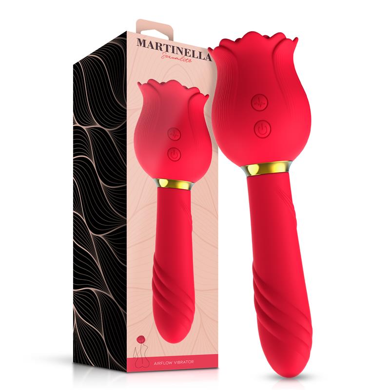 Martinella Rosa 2 en 1 | Succionador de Clítoris y Vibrador Recargable