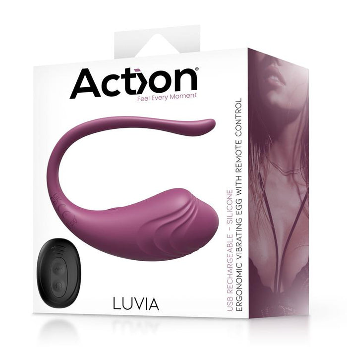 Luvia – Huevo Vibrador con Control Remoto USB Morado
