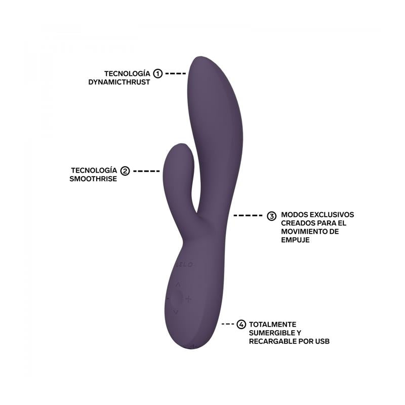 LELO INA™ Thrust Purple Twilight | Vibrador Rabbit con Movimiento Thrusting y App LELO™