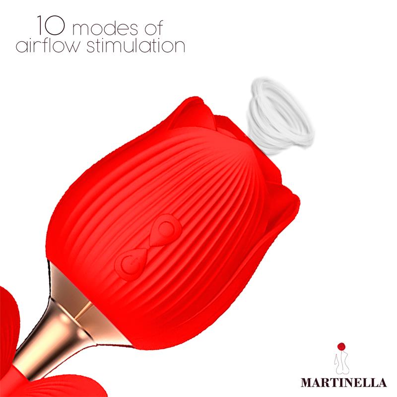 Martinella Rosa Mariposa 2 en 1 | Succionador de Clítoris y Vibrador con Estimulación Dual