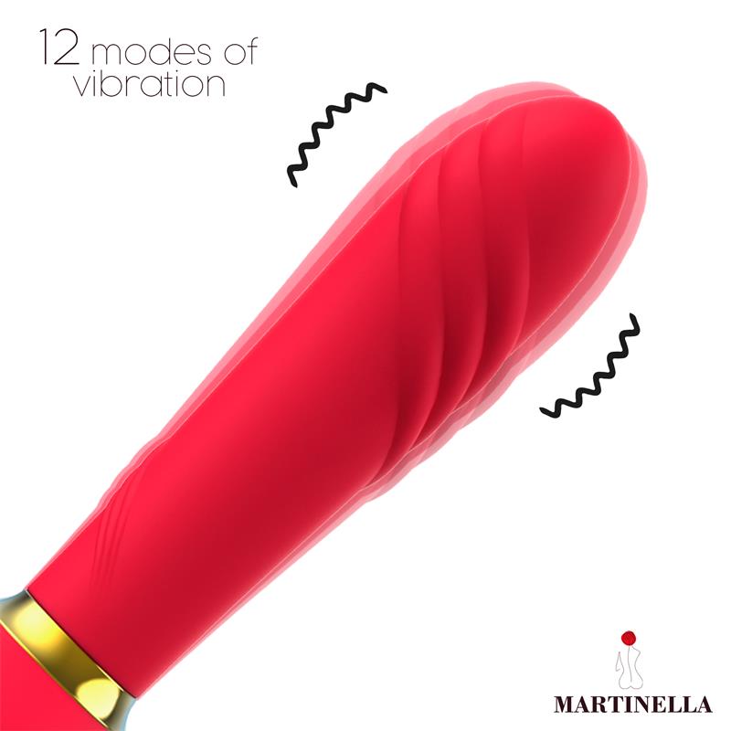 Martinella Rosa 2 en 1 | Succionador de Clítoris y Vibrador Recargable