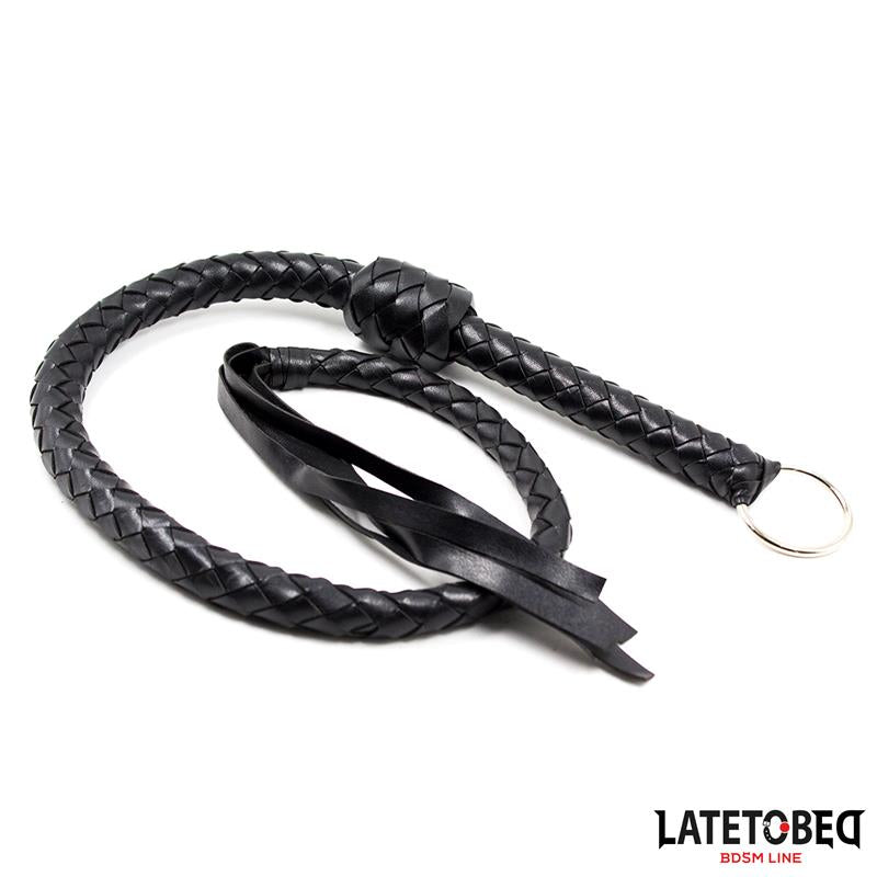 Latigo Trenzado Negro 116cm