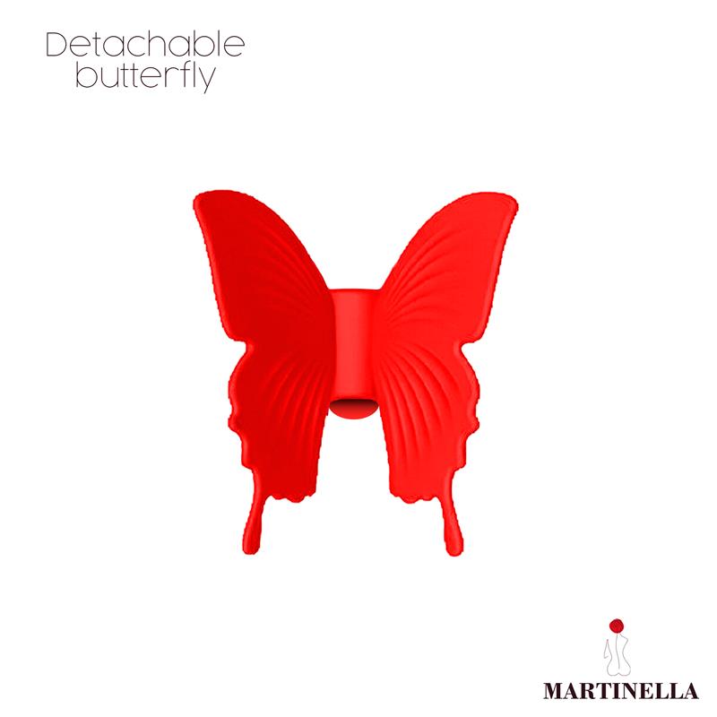 Martinella Rosa Mariposa 2 en 1 | Succionador de Clítoris y Vibrador con Estimulación Dual