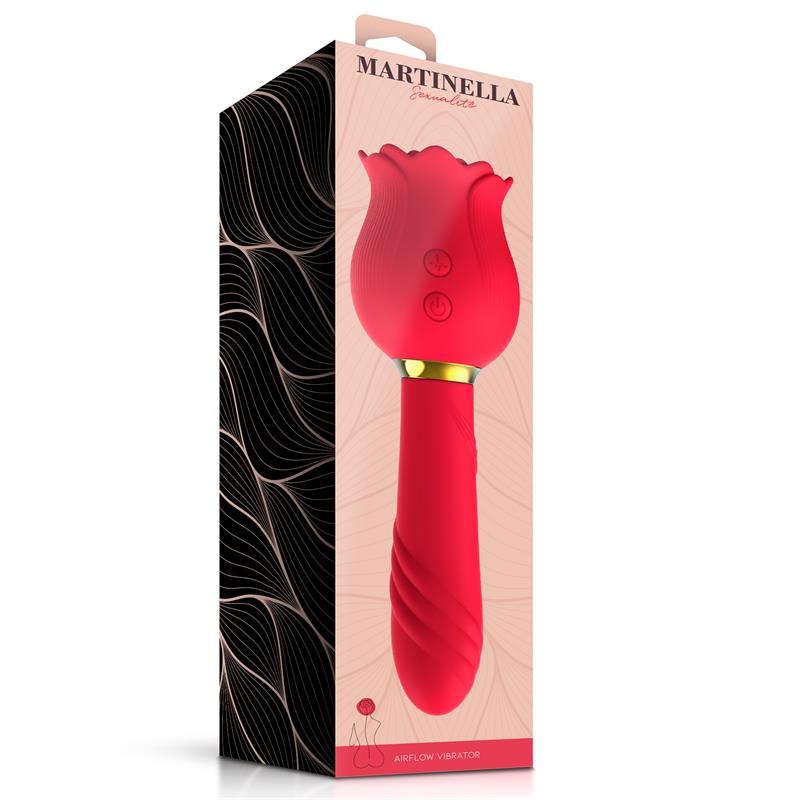 Martinella Rosa 2 en 1 | Succionador de Clítoris y Vibrador Recargable
