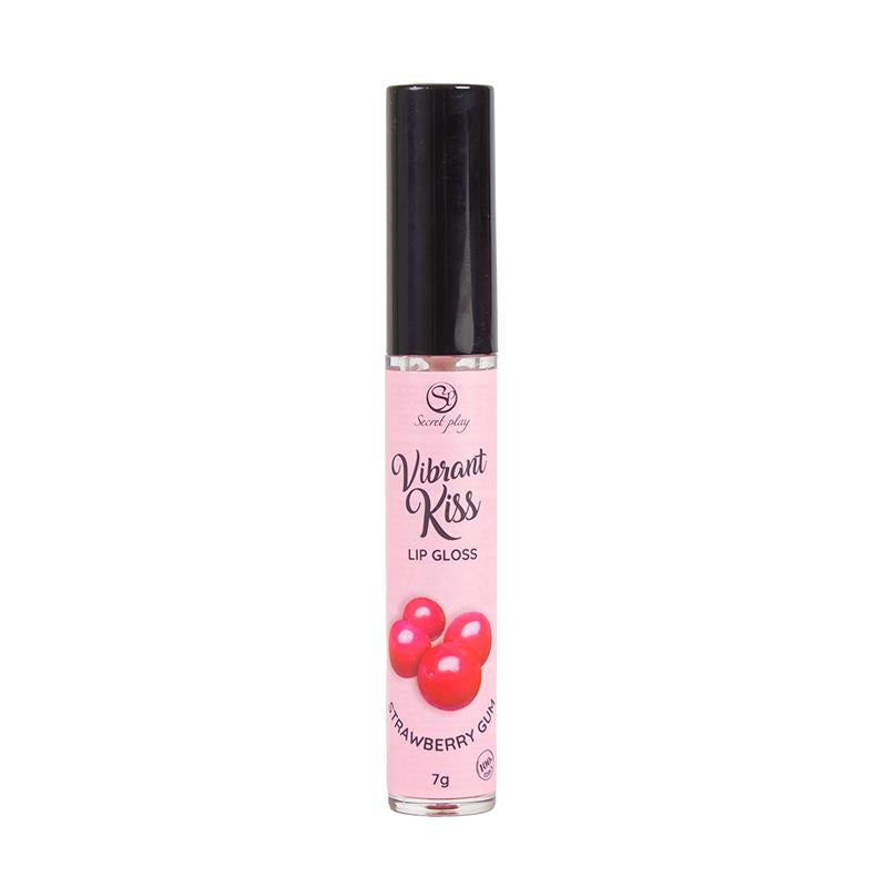 Lip Gloss Vibrant Kiss Sabor Chicle de fresa 7g