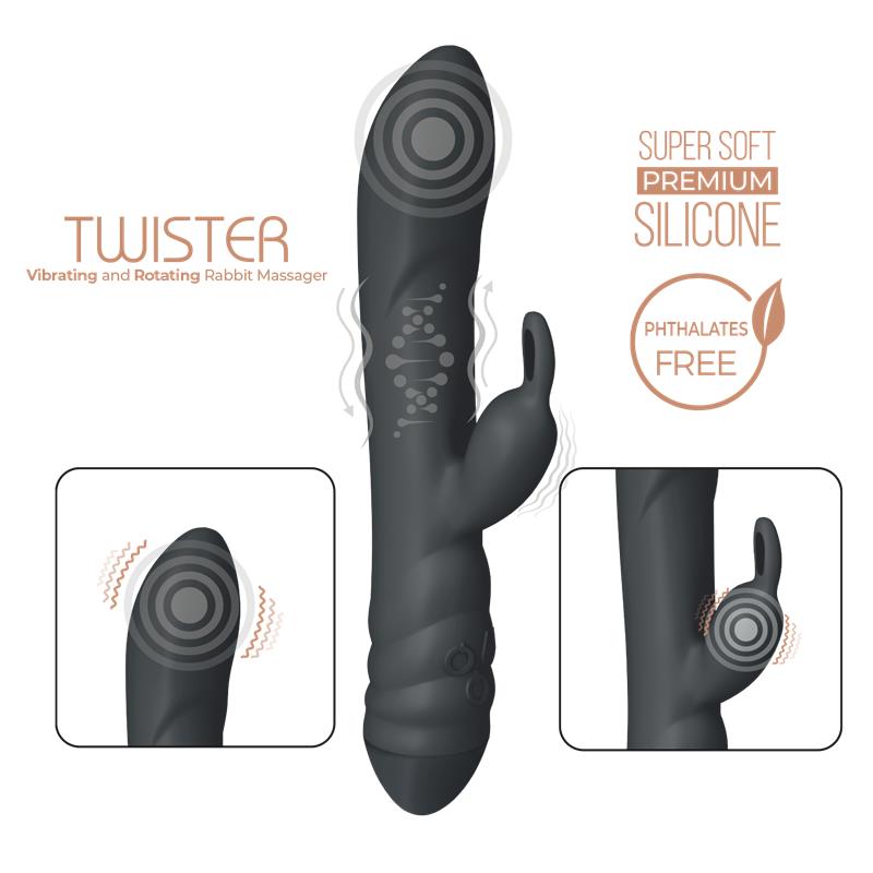 Vibrador con Rotacion 360 Twister
