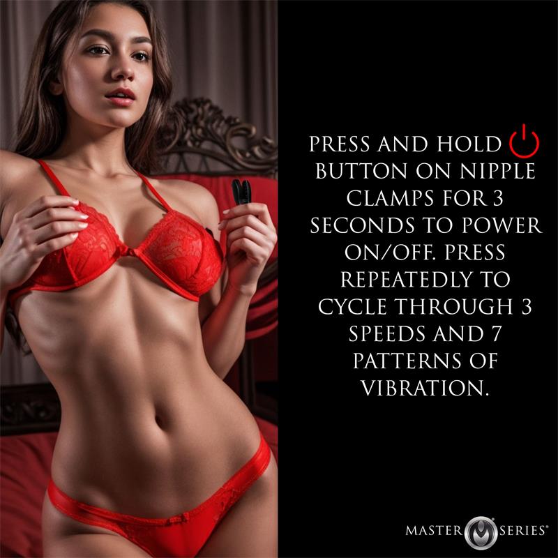 Pinzas para Pezones con Vibracion