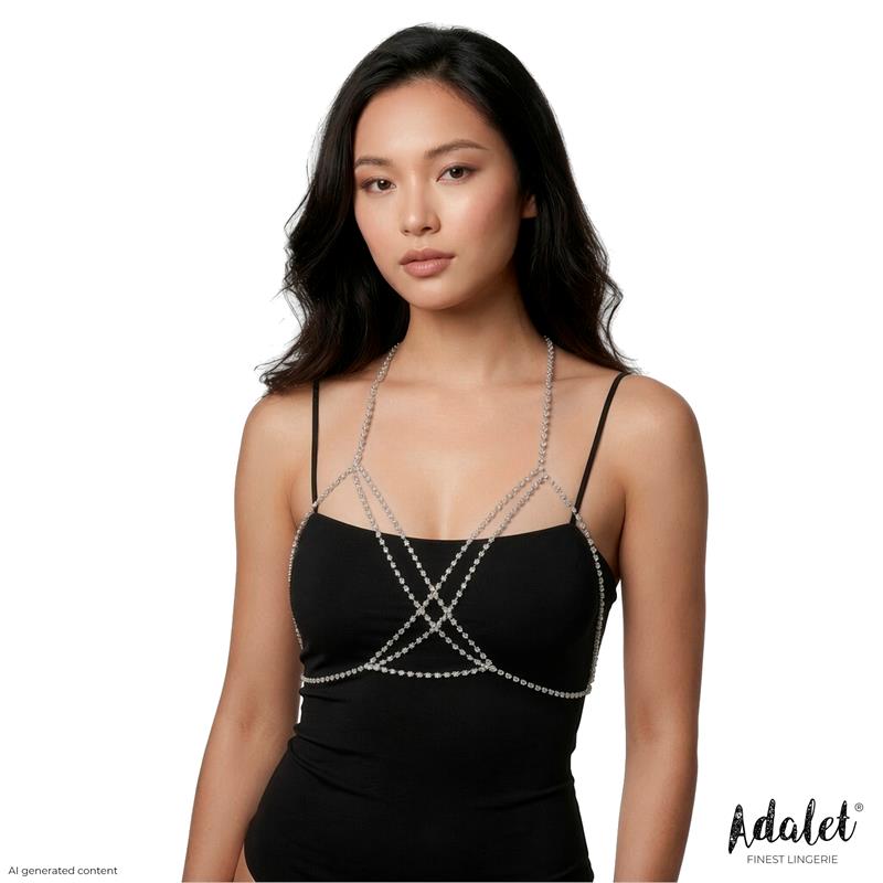 Ginevra Sujetador Plateado Talla unica